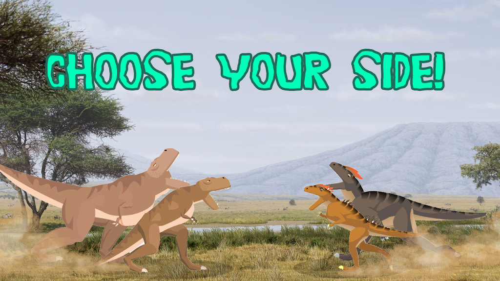 T-Rex Fights Allosaurus