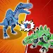 Robot Dinosaur Fight Battle