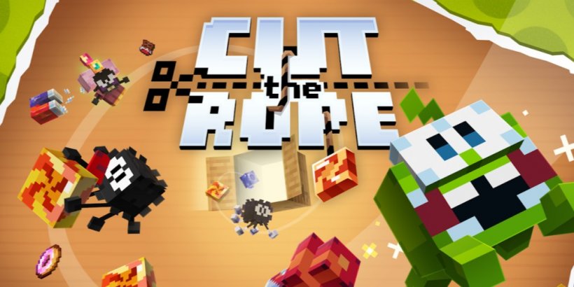 Om Nom enters the blocky multiverse with the new Cut the Rope add-on for Minecraft