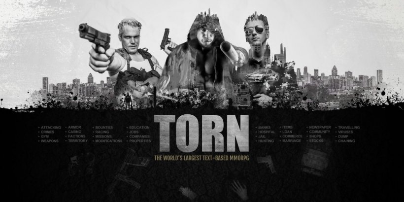 Torn, the multiplatform crime RPG, unveils 21 years worth of sinister stats