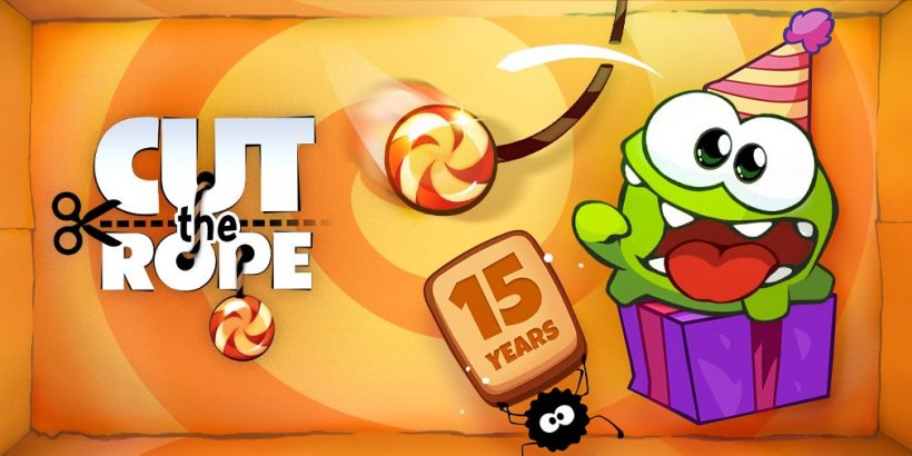 Cut the Rope is celebrating its 15th anniversary with a limited-time anniversary event, featuring Om