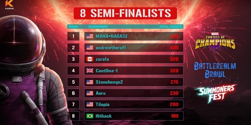 Marvel Contest of Champions announces semi-finalists for Battlerealm Brawl