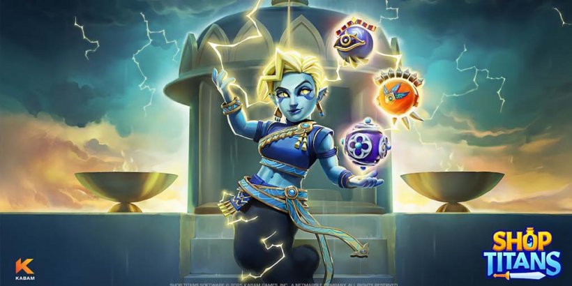 Shop Titans whips up a storm with Zephyr, the Mistress of Storms, as a new Premium Worker