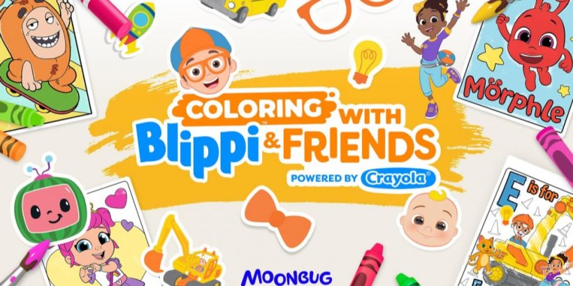 Colour with Blippi & Friends brings your kid’s favourites to a blank canvas with Crayola