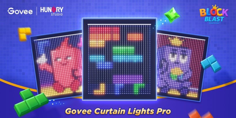 Block Blast! partners with Govee to light up homes with Curtain Lights Pro