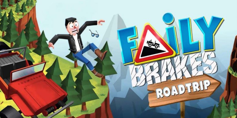 Faily Brakes Roadtrip lets you crash through different worlds with brakes that, well, fail, now in p