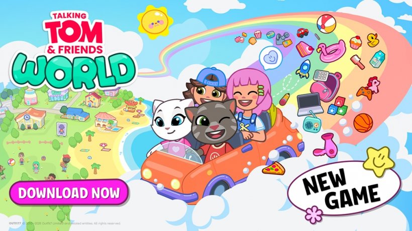 Outfit7 launches Talking Tom & Friends: World, a new sandbox sim for kids
