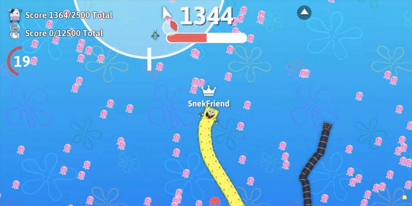 SpongeBob: Patty Pursuit debuts endless mode, with special themed crossovers in Snake.io+ and Crossy