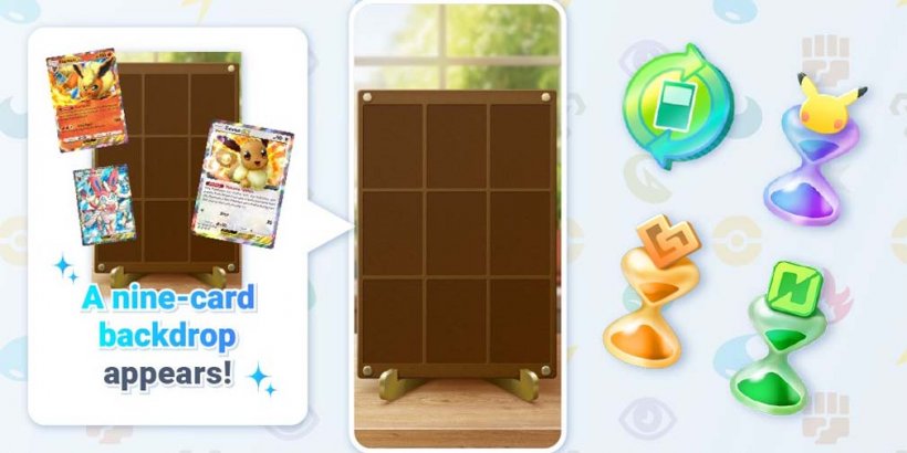 Pokémon TCG Pocket puts Pack Hourglasses and Nine-Card Frame backdrop up for grabs in new Summer Eve