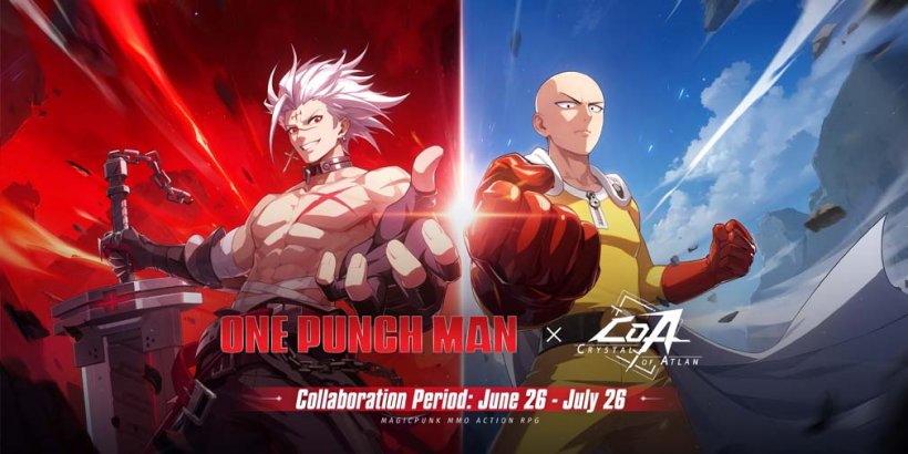 Crystal of Atlan launches One-Punch Man collaboration event with limited-time goodies up for grabs