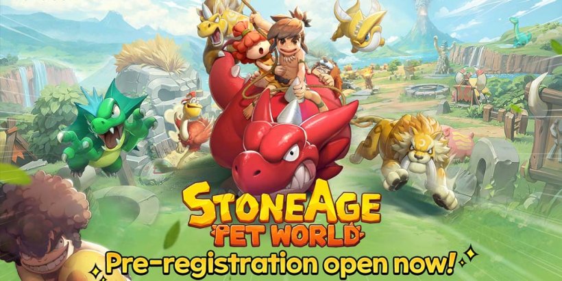 StoneAge: Pet World lets you train prehistoric pets to battle other trainers, now in pre-registratio